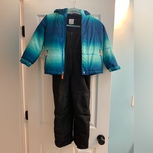 Boys Size 5T snow bib and jacket